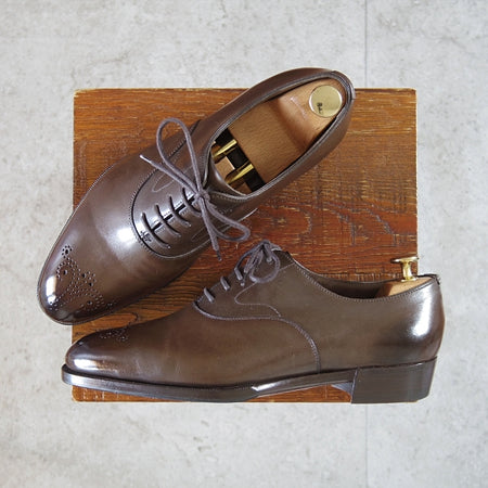 極上★エドワードグリーン 6E【現オーダー価格50万円~★純正ツリー付/トップドロワー/LADBROKE】82ラスト/濃茶/EDWARD GREEN★n736