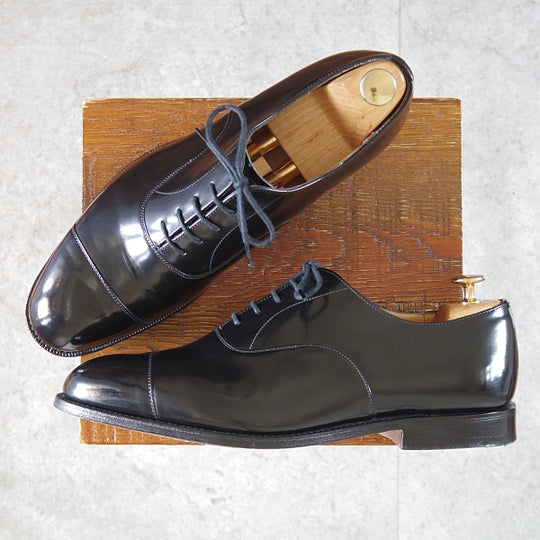 極美品★チャーチ 85G/UK8.5【定価¥176,000-★コンサル/CONSUL】173ラスト/ストレートチップ/黒/メンズ/Church's★n241