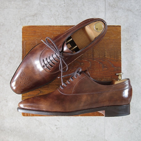 使用数回★ジョンロブ 7E【限定★ジャーミンストリート15周年記念モデル/Jermyn 15】8000ラスト/ミュージアムカーフ/濃茶/JOHN LOBB★n766