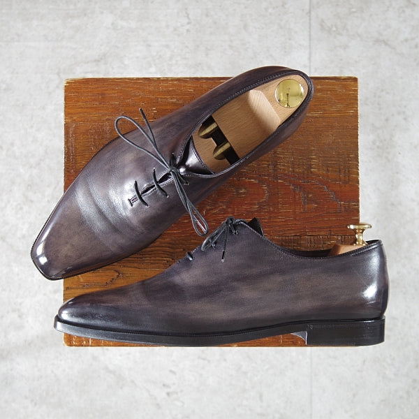 美品★(仏)ベルルッティ SIZE 6.5【現行定価¥353,100-★アレッサンドロ/ALESSANDRO】ホールカット/黒系パティーヌ/メンズ/Berluti★n315