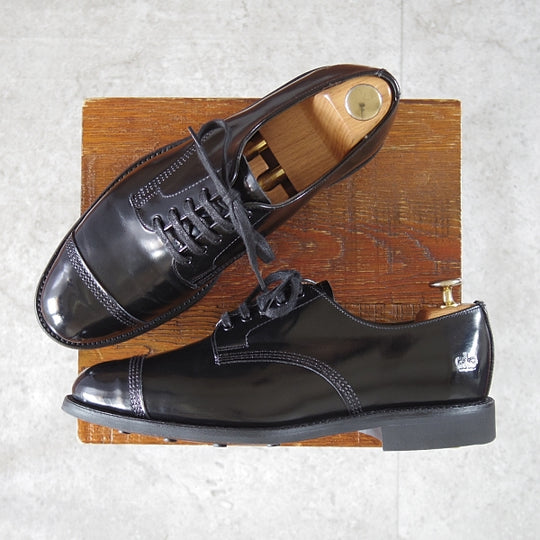 極美品★(英)SANDERS/サンダース SIZE 6.5【定価¥64,900-★ミリタリーコレクション/Military Derby Shoe】ストレートチップ/黒/★n348