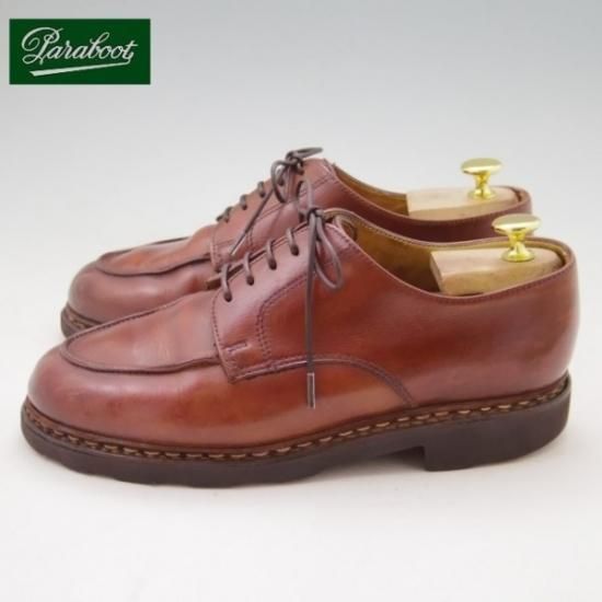 極上★パラブーツ SIZE 6【モデル定価￥71,500-★シャンボード/CHAMBORD】リスレザー/茶/Uチップ/Paraboot★a0N4200