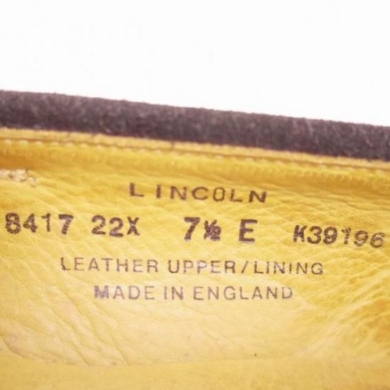 極上★クロケット&ジョーンズ 7.5E【★LINCOLN/コインローファー/314ラスト】Crockett&Jones/ポールスミス別注/メンズ/Paul smith★a0N4204
