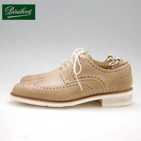 未使用★パラブーツ SIZSE 8【★アクティブソール】フルブローグ/薄茶/グレインレザー/Paraboot★a113