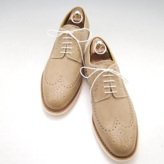 未使用★パラブーツ SIZSE 8【★アクティブソール】フルブローグ/薄茶/グレインレザー/Paraboot★a113