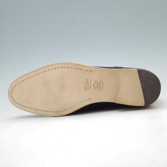 未使用★パラブーツ SIZE 8【★プレーントゥ/スエード】紺/レザーソール/Paraboot★a112