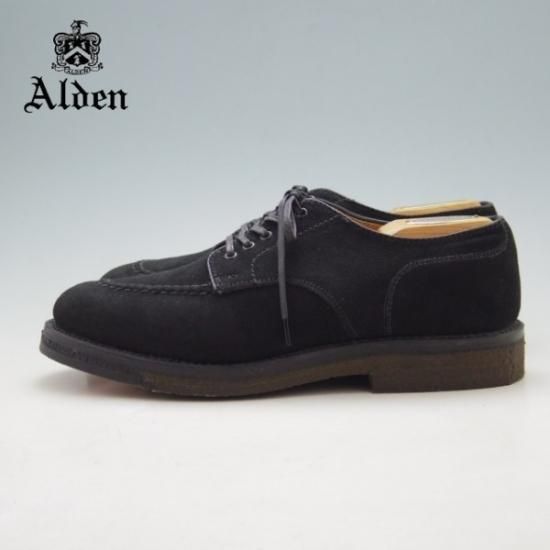 新品★オールデン 5.5D【貴重★バーニーズNY別注/BARNEYS NEWYORK】2493/Uチップ/スエード/黒/メンズ/Alden★a0N4295
