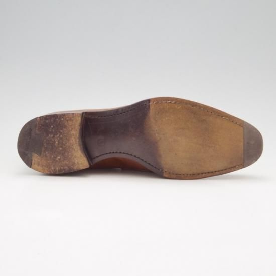 極上★チャーチ 60F/UK6【貴重★ベティスカーフ仕様/コインローファー】119ラスト/茶/メンズ/Church's★a0N4299