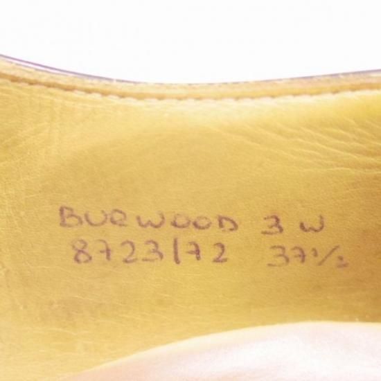 極上★チャーチ(レディース) SIZE 37.5【★バーウッド/BURWOOD 3W】フルブローグ/ウイングチップ/カーフ×パテント/白×黒/Church's★a110