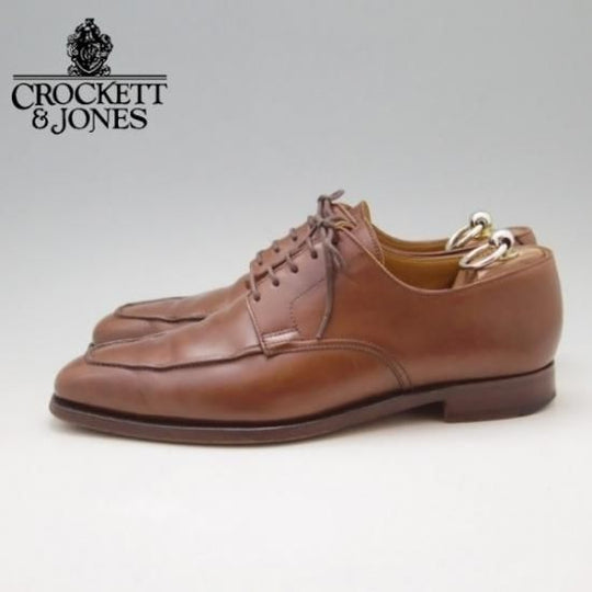 極上★クロケット&ジョーンズ 6.5E【★ポールスミス別注/Paul smith/Uチップ/カーフ/茶/メンズ】Crockett&Jones★a0N4304