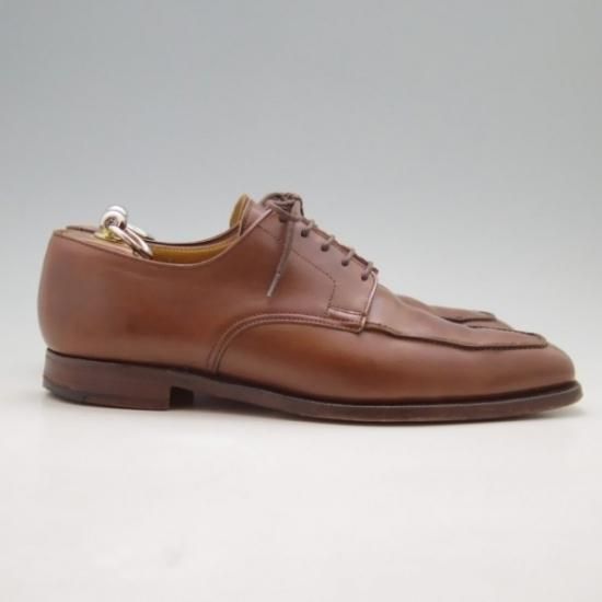 極上★クロケット&ジョーンズ 6.5E【★ポールスミス別注/Paul smith/Uチップ/カーフ/茶/メンズ】Crockett&Jones★a0N4304