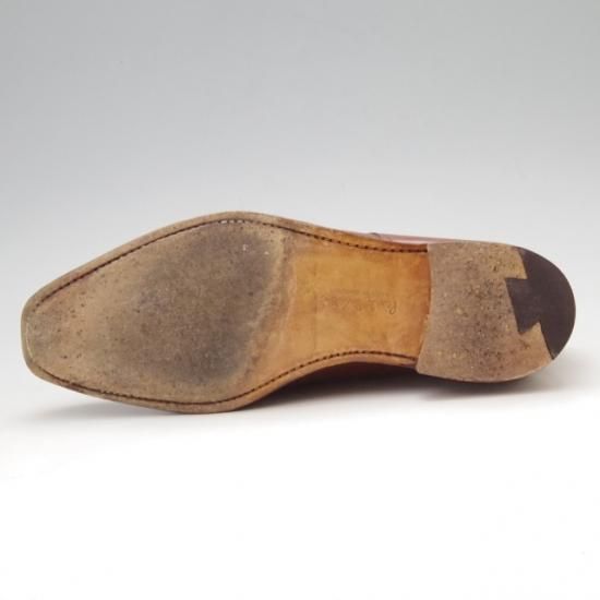 極上★クロケット&ジョーンズ 6.5E【★ポールスミス別注/Paul smith/Uチップ/カーフ/茶/メンズ】Crockett&Jones★a0N4304