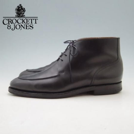 ★クロケット&ジョーンズ 8.5E【★ポールスミス別注/Paul smith/ブーツ/カーフ/黒/メンズ】Crockett&Jones★a0N4305