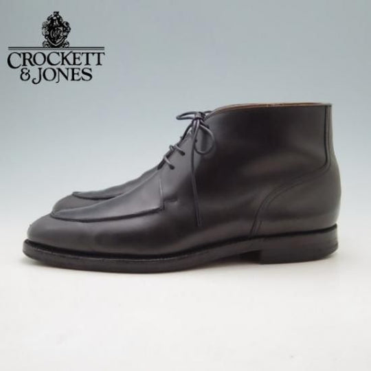 ★クロケット&ジョーンズ 8.5E【★ポールスミス別注/Paul smith/ブーツ/カーフ/黒/メンズ】Crockett&Jones★a0N4305