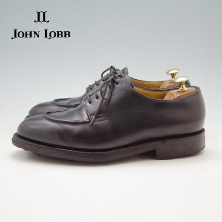 美品★ジョンロブ 5.5E【貴重★5495ラスト/Norway】リッジウェイソール/ノルウェー/Uチップ/黒/カーフ/JOHN LOBB★a118