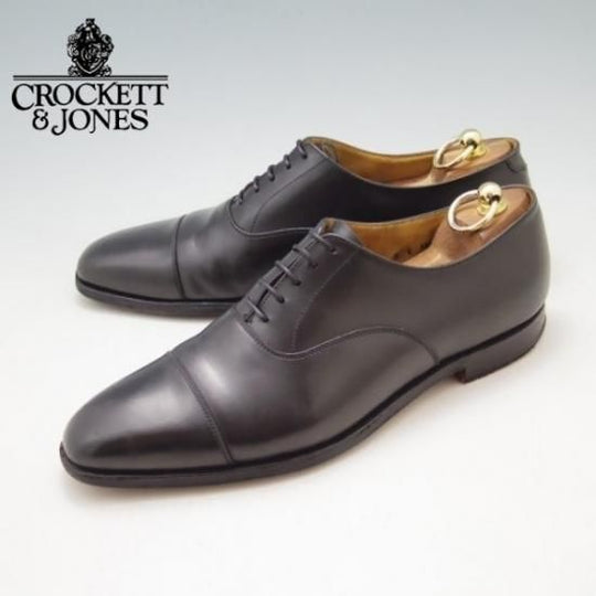 ★クロケット&ジョーンズ 8E【★ポールスミス別注/Paul smith/ストレートチップ/カーフ/黒/メンズ】Crockett&Jones★a0N4315