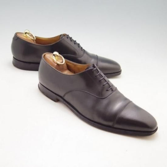 ★クロケット&ジョーンズ 8E【★ポールスミス別注/Paul smith/ストレートチップ/カーフ/黒/メンズ】Crockett&Jones★a0N4315
