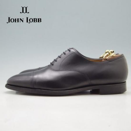★ジョンロブ 8.5EE【貴重★8695ラストのCITY/シティ】ストレートチップ/カーフ/黒/JOHN LOBB★a124