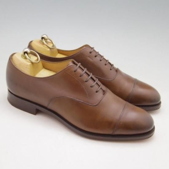 美品★エドワードグリーン 6D【定価￥174,900-★チェルシー/CHELSEA/202ラスト】ストレートチップ/カーフ/茶/EDWARD GREEN★a120