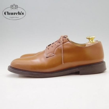 極上★チャーチ 105F/UK10.5【定価￥101,520-★シャノン/SHANNON】103ラスト/ポリッシュドバインダーカーフ/茶/Church's★a0N4343