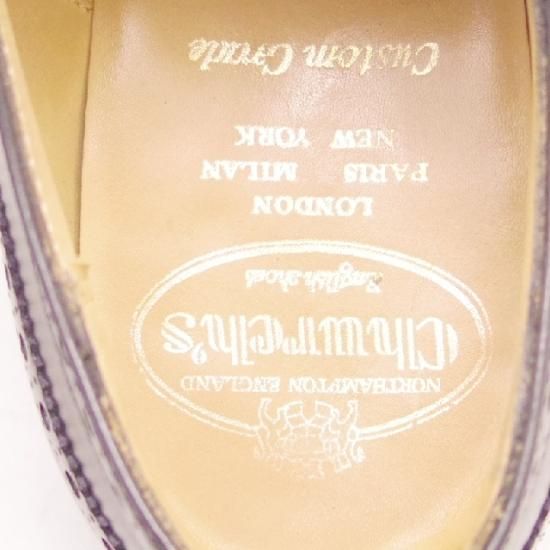 ★チャーチ 60G/UK6【定価￥91,300-★ディプロマット/DIPLOMAT】173ラスト/セミブローグ/黒/メンズ/Church's★a0N4345
