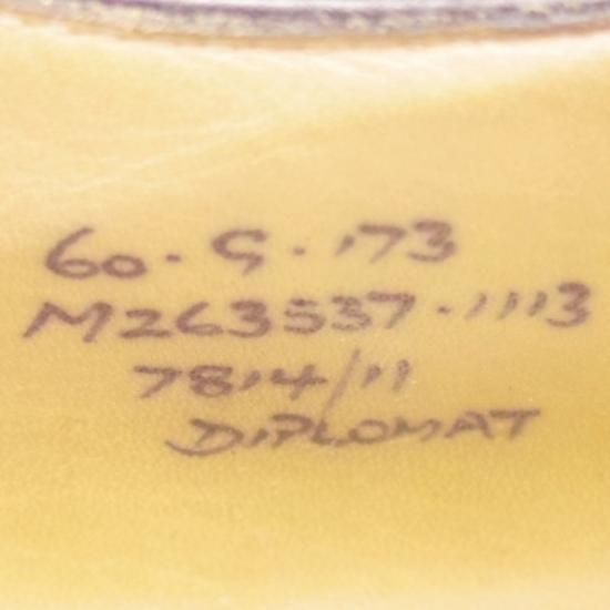 ★チャーチ 60G/UK6【定価￥91,300-★ディプロマット/DIPLOMAT】173ラスト/セミブローグ/黒/メンズ/Church's★a0N4345