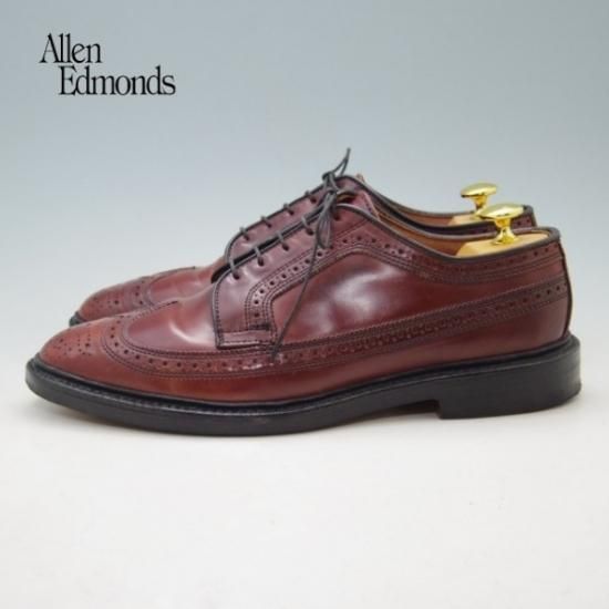 極美品★(米)アレンエドモンズ 7.5E【コードバン仕様★MacNail/ロングウイング】赤茶/メンズ/ALLEN EDMONDS★a0N4366