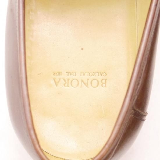 美品★BONORA/ボノーラ 8.5【★ローファー】ヒール新品★a0N4384