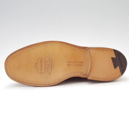 新品★チャーチ 55F/UK5.5【セミブローグ仕様のグラフトン★100ラスト/Chelmsford】4都市ロゴ/ネバダカーフ/茶/メンズ/Church's★a0N4402