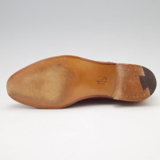 ほぼ新品★クロケット&ジョーンズ6.5E【貴重★(英)ニュー&リングウッド別注/New&Lingwood】フルブローグ/カーフ/茶/メンズ/Crockett&Jones★a0N4405