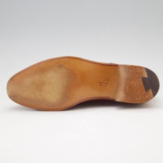 ほぼ新品★クロケット&ジョーンズ6.5E【貴重★(英)ニュー&リングウッド別注/New&Lingwood】フルブローグ/カーフ/茶/メンズ/Crockett&Jones★a0N4405