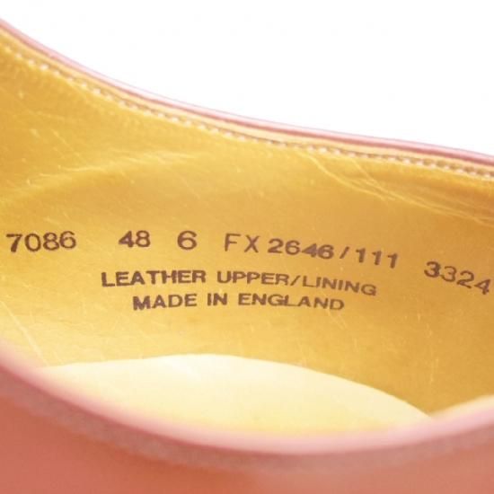 美品★アルフレッドサージェント 6【★SARGENT】プレーントゥ★a037