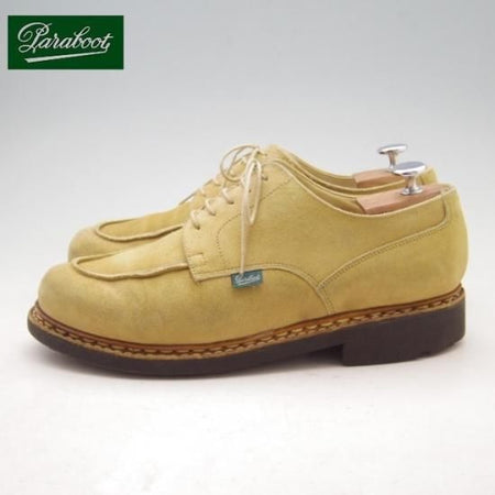 極上★パラブーツ SIZE 8.5【モデル定価￥71,500-★シャンボード/CHAMBORD】タン/スエード/TEXソール/Uチップ/薄茶/Paraboot★a034