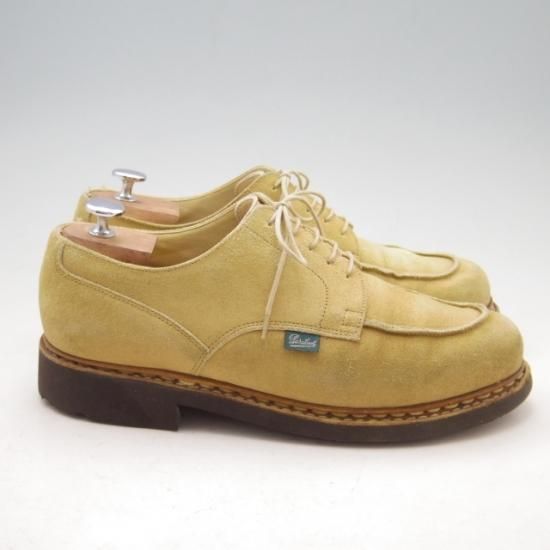 極上★パラブーツ SIZE 8.5【モデル定価￥71,500-★シャンボード/CHAMBORD】タン/スエード/TEXソール/Uチップ/薄茶/Paraboot★a034