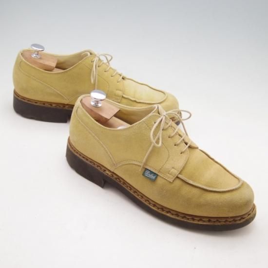 極上★パラブーツ SIZE 8.5【モデル定価￥71,500-★シャンボード/CHAMBORD】タン/スエード/TEXソール/Uチップ/薄茶/Paraboot★a034