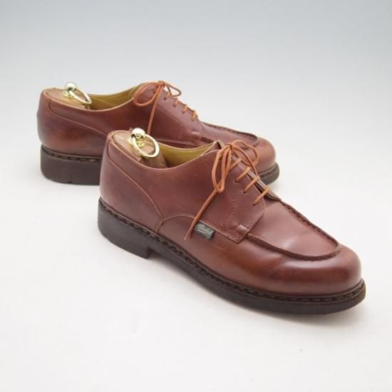 極上★パラブーツ SIZE 8【定価￥71,500-★シャンボード/CHAMBORD】マロン/MARRON/リスレザー/TEXソール/Uチップ/茶/Paraboot★a032