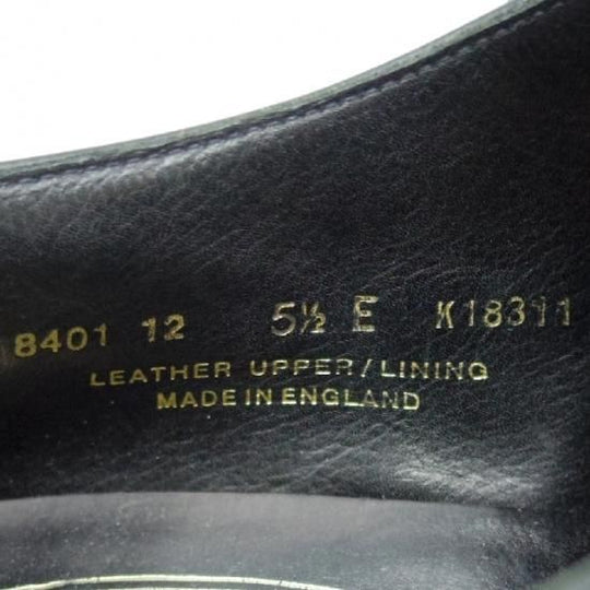 美品★クロケット&ジョーンズ 5.5E【★(英)ジョージクレバリー別注/ストレートチップ】ハンドグレード/カーフ/黒/GEORGE CLEVERLEY/メンズ/Crockett&Jones★a028