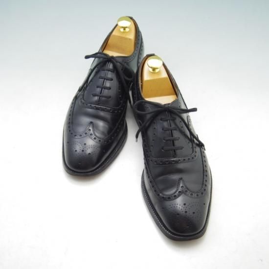 極上★チャーチ 70F/UK7【旧チャーチ★73ラスト/CHETWYND/チェットウィンド】3都市ロゴ/フルブローグ/カーフ/黒/メンズ/Church's★a025