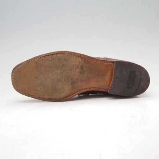 極上★チャーチ 70F/UK7【旧チャーチ★ディプロマット/DIPLOMAT/73ラスト】3都市ロゴ/セミブローグ/茶/メンズ/Church's★a024