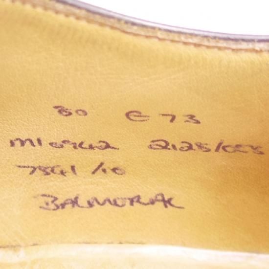 極上★チャーチ 80E/UK8【貴重★73ラスト/コンサル同仕様】4都市ロゴ過渡期/BALMORAL/カーフ/黒/Church's★a023