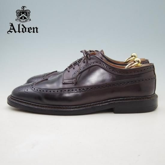 極上★オールデン 8E【定価￥140,800-★コードバン仕様/ユナイテッドアローズ別注】975/バリーラスト/ロングウイング/赤茶/Alden★a019
