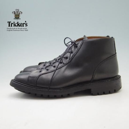極上★トリッカーズ SIZE 8【モデル定価￥88,000-★モンキーブーツ/コマンドソール仕様】M6077/カーフ/黒/メンズ/Tricker's★a051