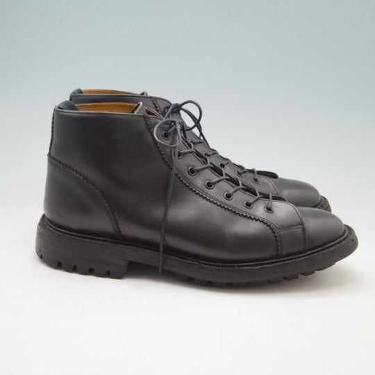 極上★トリッカーズ SIZE 8【モデル定価￥88,000-★モンキーブーツ/コマンドソール仕様】M6077/カーフ/黒/メンズ/Tricker's★a051