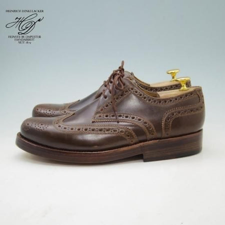 新品★ハインリッヒ ディンケラッカー7.5【★茶】コードバン★a043