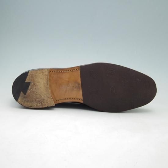 美品★チーニー 8E【貴重★ポールスミス別注/Paul Simth】1066ラスト/コインローファー/カーフ/紺/メンズ/CHEANEY★a041