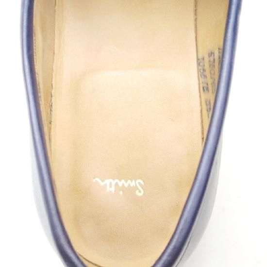 美品★チーニー 8E【貴重★ポールスミス別注/Paul Simth】1066ラスト/コインローファー/カーフ/紺/メンズ/CHEANEY★a041