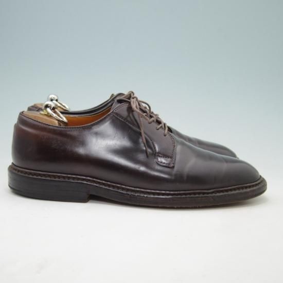 極上★オールデン 7D【定価￥138,600-★コードバン仕様/990】ユナイテッドアローズ別注/バリーラスト/プレーントゥ/#8/赤茶/Alden★a038