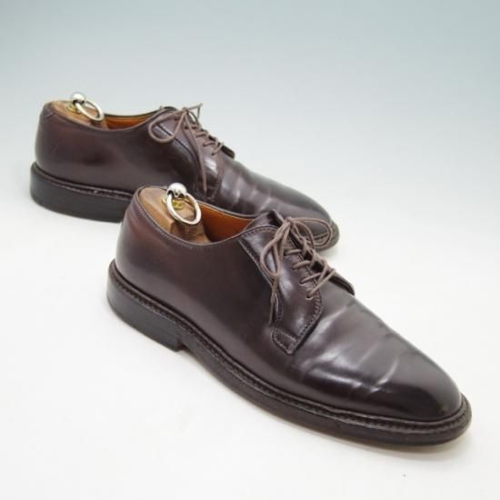 極上★オールデン 7D【定価￥138,600-★コードバン仕様/990】ユナイテッドアローズ別注/バリーラスト/プレーントゥ/#8/赤茶/Alden★a038