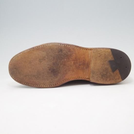 極上★オールデン 7D【定価￥138,600-★コードバン仕様/990】ユナイテッドアローズ別注/バリーラスト/プレーントゥ/#8/赤茶/Alden★a038