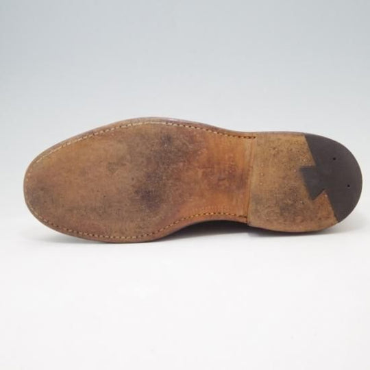 極上★オールデン 7D【定価￥138,600-★コードバン仕様/990】ユナイテッドアローズ別注/バリーラスト/プレーントゥ/#8/赤茶/Alden★a038